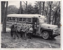 Arden shore boys getting off a school bus